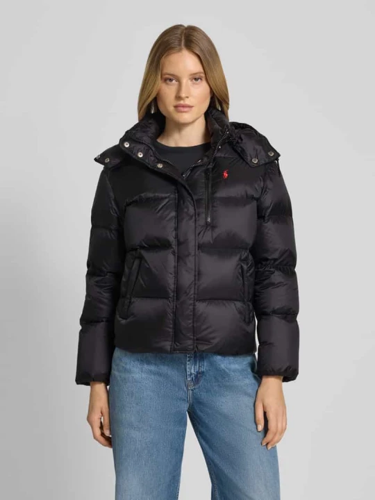 Zdjęcie produktu Kurtka puchowa z krytym zamkiem błyskawicznym i wpuszczanymi kieszeniami Polo Ralph Lauren Czarny