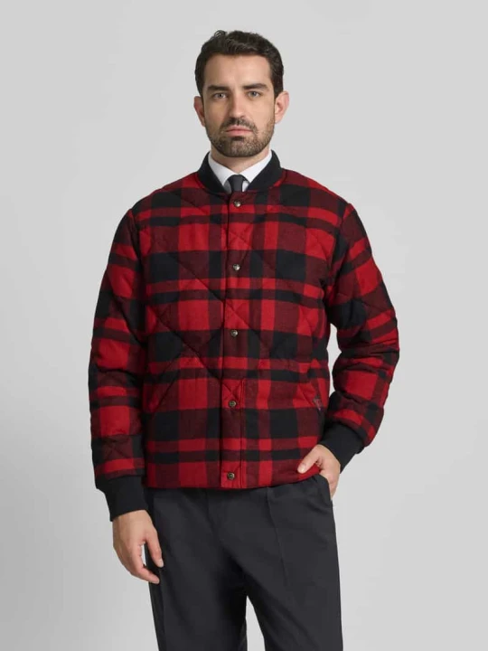 Zdjęcie produktu Kurtka puchowa z listwą na zatrzaski Polo Ralph Lauren Czerwony