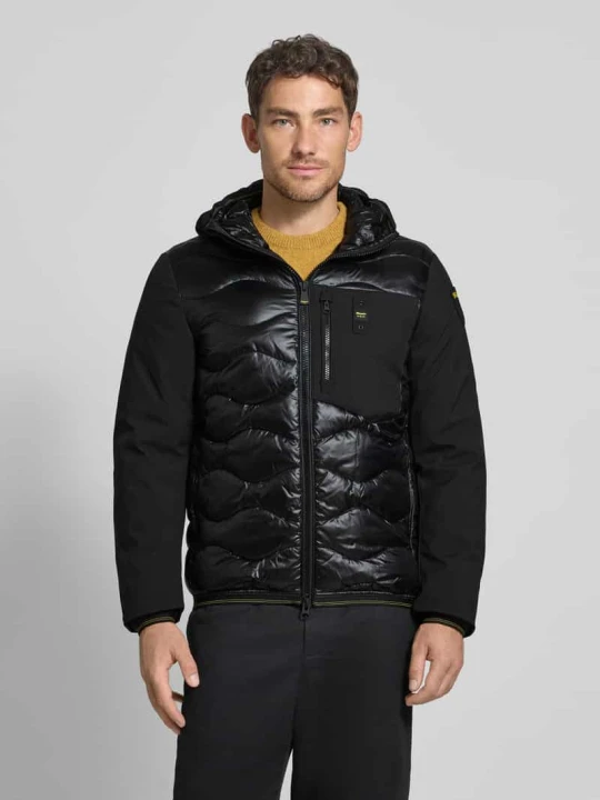 Zdjęcie produktu Kurtka puchowa z naszywką z logo model „ALBERT” Blauer Usa Czarny