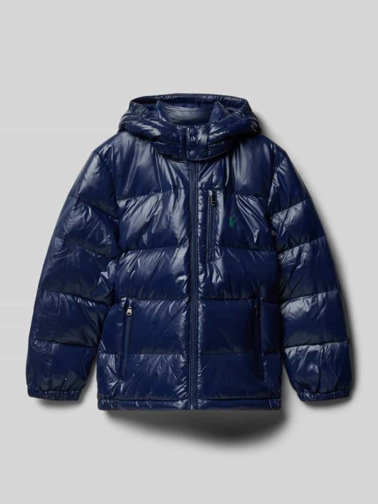 Zdjęcie produktu Kurtka puchowa z wyhaftowanym logo Polo Ralph Lauren Granatowy