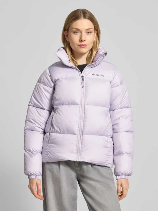 Zdjęcie produktu Kurtka puchowa ze stójką i zamkiem błyskawicznym model 'Puffect™' Columbia Jasnofioletowy