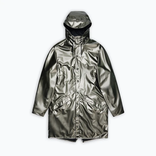 Zdjęcie produktu Kurtka Rains Long Jacket raven Srebrny