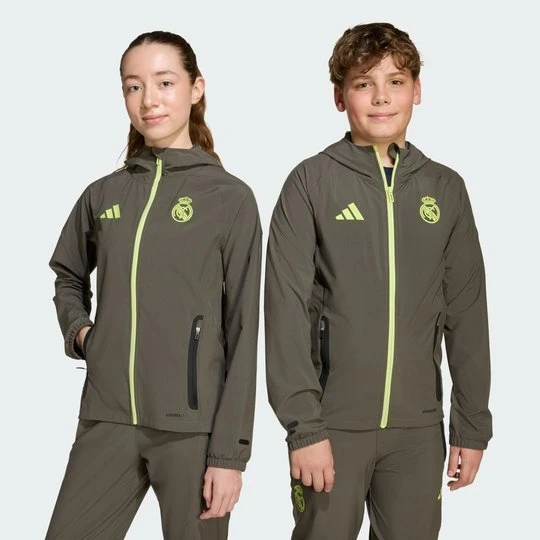 Zdjęcie produktu Kurtka Real Madrid Tiro 25 Competition Vis Tech Travel Jacket Adidas szary