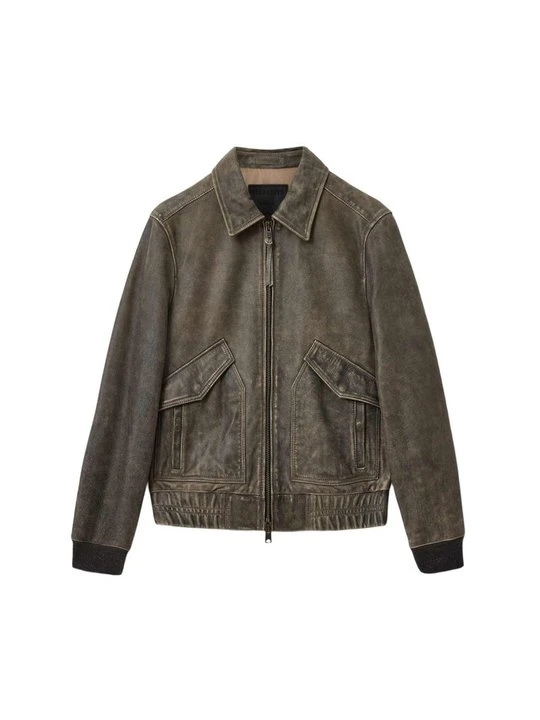 Zdjęcie produktu Kurtka skórzana AllSaints beżowy