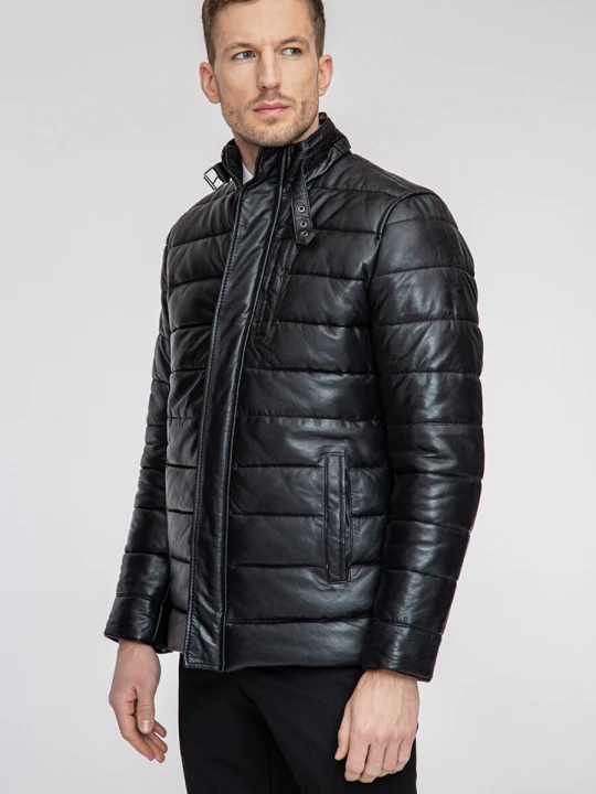 Zdjęcie produktu Kurtka skórzana BRUNO SKCS000105 Giacomo Conti czarny
