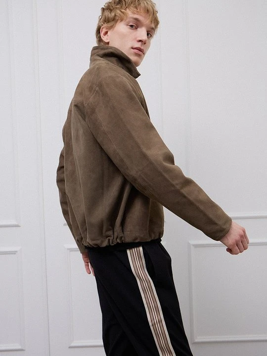 Zdjęcie produktu Kurtka skórzana Calvin Klein taupe