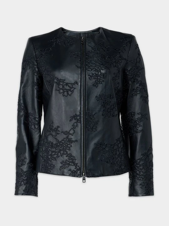 Zdjęcie produktu Kurtka skórzana Emporio Armani czarny