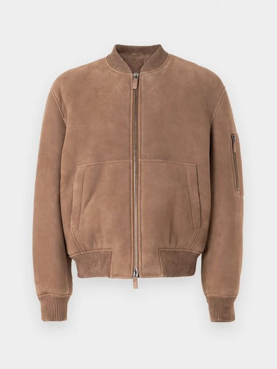 Zdjęcie produktu Kurtka skórzana Emporio Armani koniakowy