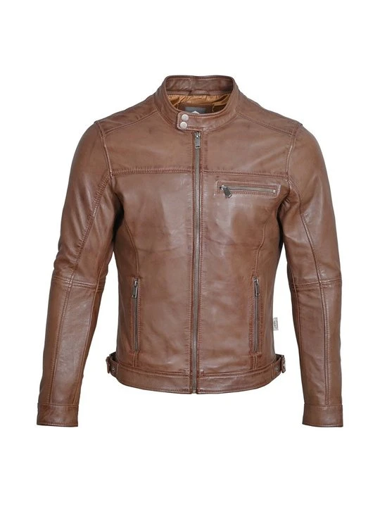 Zdjęcie produktu Kurtka skórzana Lee Cooper koniakowy