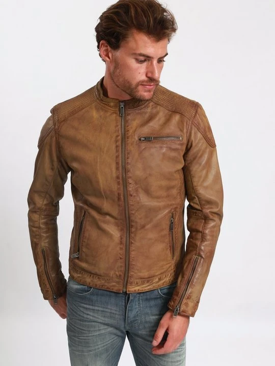 Zdjęcie produktu Kurtka skórzana Lee Cooper wielbłądzi