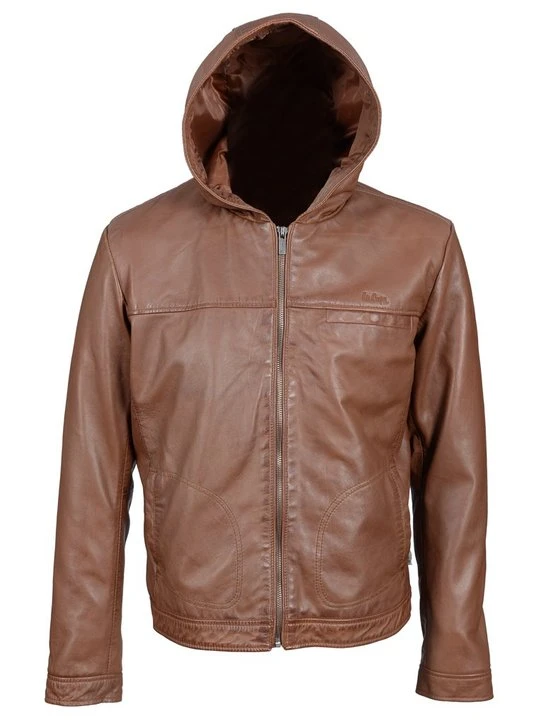 Zdjęcie produktu Kurtka skórzana Lee Cooper koniakowy