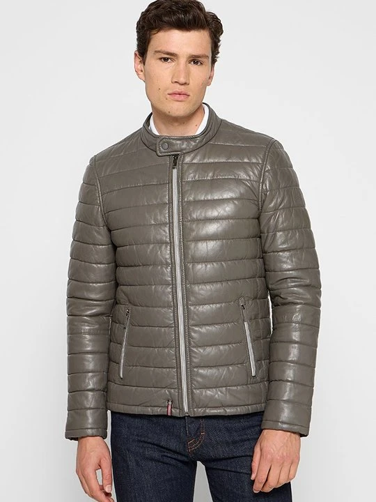 Zdjęcie produktu Kurtka skórzana Oakwood szary