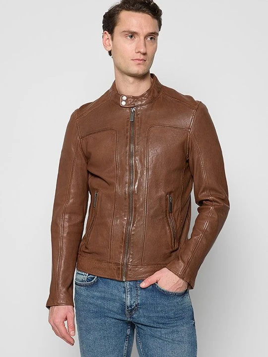 Zdjęcie produktu Kurtka skórzana Oakwood jasny brąz