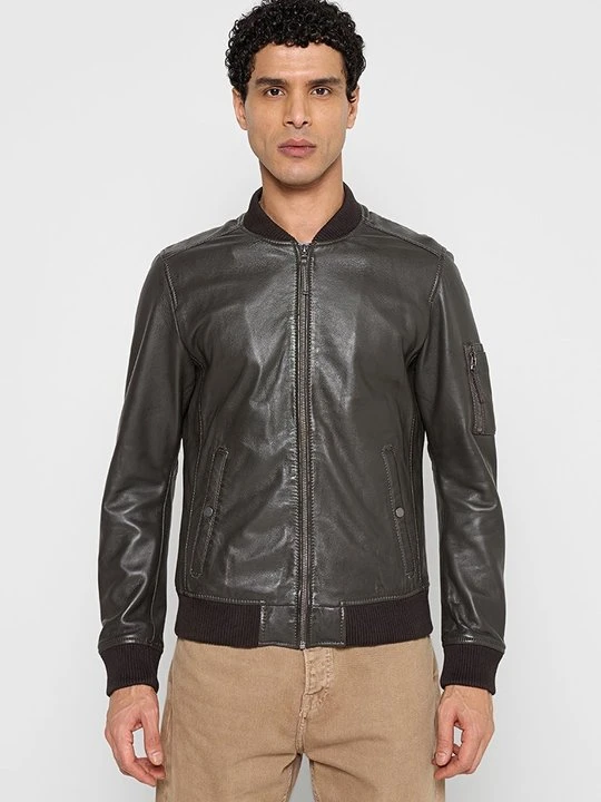 Zdjęcie produktu Kurtka skórzana Oakwood khaki