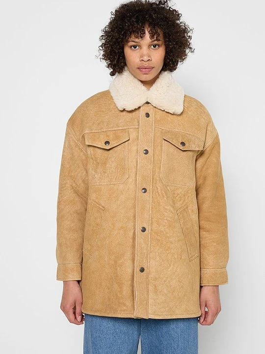 Zdjęcie produktu Kurtka skórzana Polo Ralph Lauren beżowy