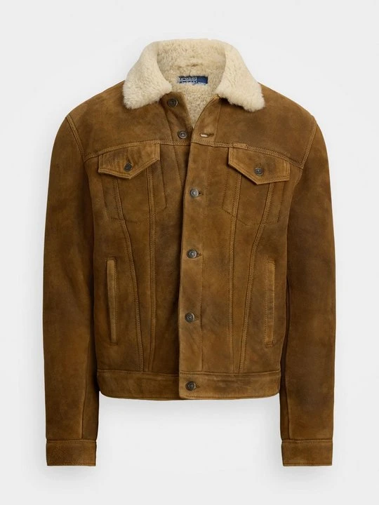 Zdjęcie produktu Kurtka skórzana Polo Ralph Lauren jasnobrązowy