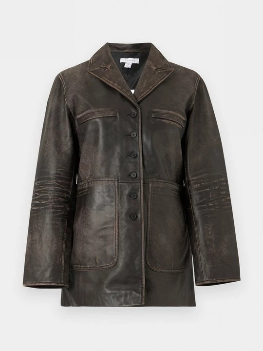 Zdjęcie produktu Kurtka skórzana Topshop czarny