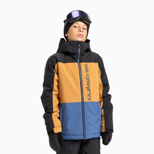 Zdjęcie produktu Kurtka snowboardowa dziecięca Quiksilver Side Hit Block true navy Niebieski