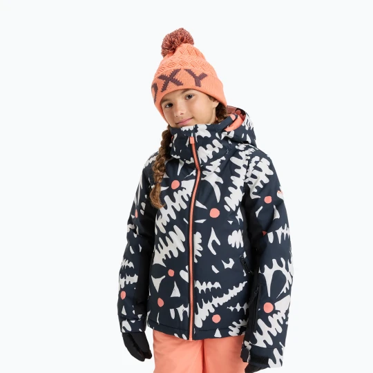 Zdjęcie produktu Kurtka snowboardowa dziecięca ROXY Free Jet true black / big flower