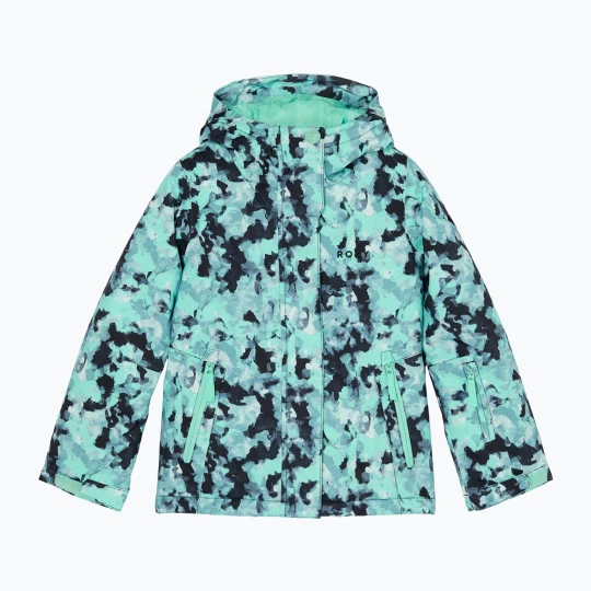 Zdjęcie produktu Kurtka snowboardowa dziecięca ROXY Snowflare arctic cool chaos rg Zielony