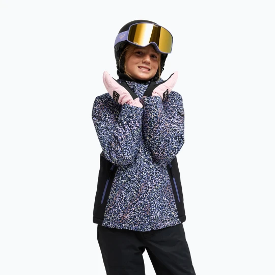 Zdjęcie produktu Kurtka snowboardowa dziecięca ROXY Snowflare true black wildin out rg