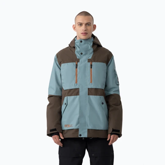 Zdjęcie produktu Kurtka snowboardowa męska 4F M314 dark brown Niebieski