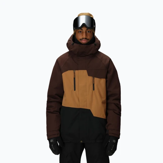 Zdjęcie produktu Kurtka snowboardowa męska 686 Geo Insulated coffee colorblock Brązowy