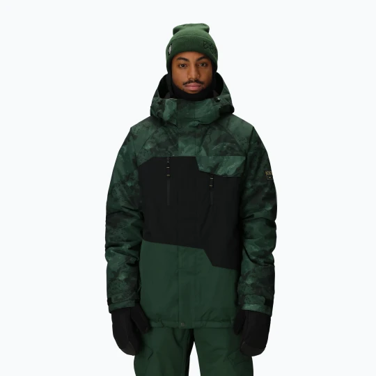 Zdjęcie produktu Kurtka snowboardowa męska 686 Geo Insulated moss green colorblock