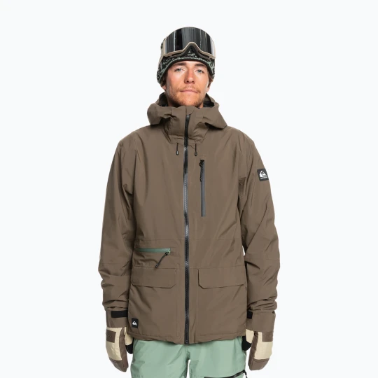 Zdjęcie produktu Kurtka snowboardowa męska Quiksilver Quest Stretch 20K canteen Brązowy