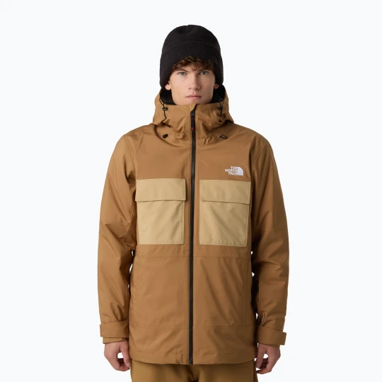Zdjęcie produktu Kurtka snowboardowa męska The North Face Fourbarrel Triclimate utility brown/khaki