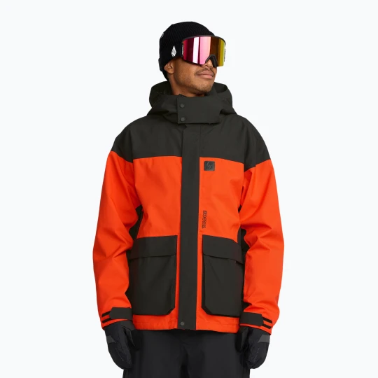 Zdjęcie produktu Kurtka snowboardowa męska Volcom Kleveland orange shock Czerwony