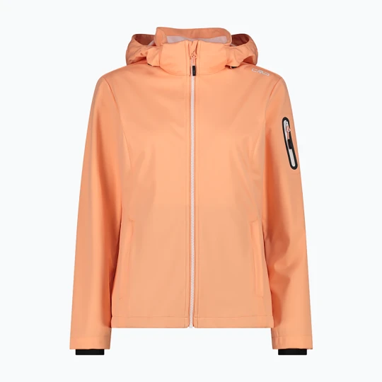 Zdjęcie produktu Kurtka softshell damska CMP 39A5016 Zip Hood salmone Pomarańczowy
