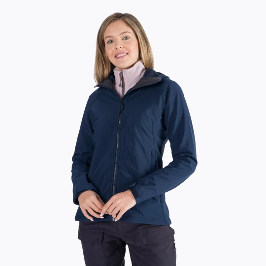 Zdjęcie produktu Kurtka softshell damska Helly Hansen Paramount Hood Softshell navy Granatowy