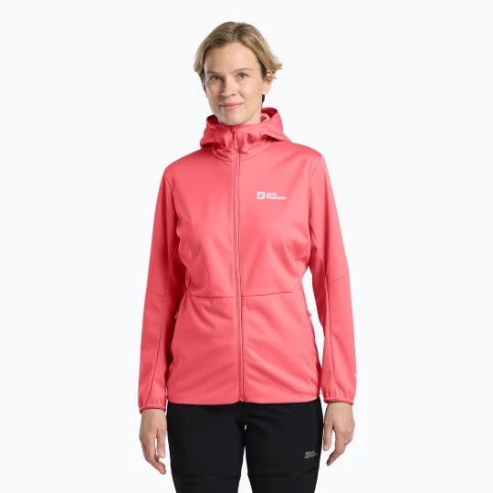 Zdjęcie produktu Kurtka softshell damska Jack Wolfskin Feldberg Hoody sunset coral Różowy
