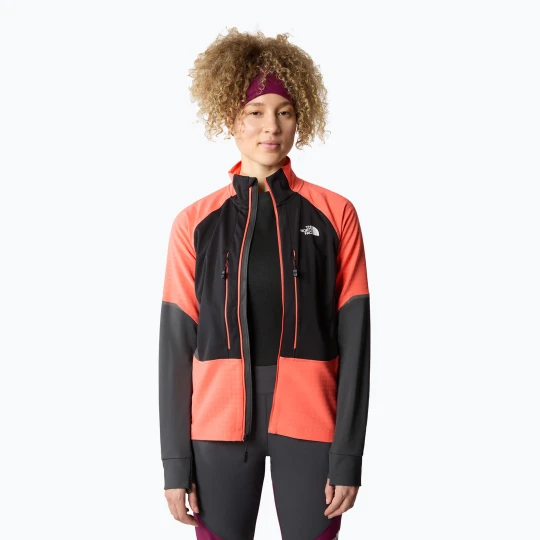 Zdjęcie produktu Kurtka softshell damska The North Face Dawn Turn Softshell FZ black / radiant orange / asphalt grey
