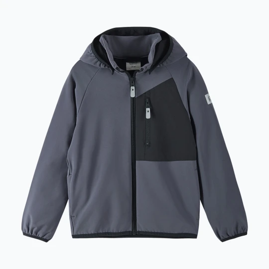Zdjęcie produktu Kurtka softshell dziecięca Reima Mukana soft black