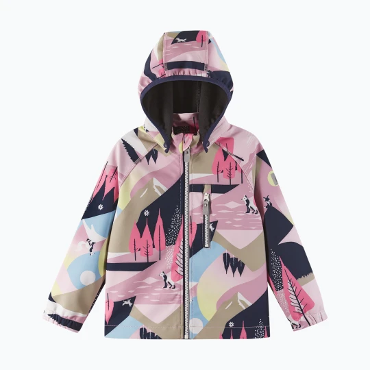 Zdjęcie produktu Kurtka softshell dziecięca Reima Vantti grey pink