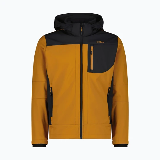 Zdjęcie produktu Kurtka softshell męska CMP 3A01787N Zip Hood caramel / antracite Pomarańczowy