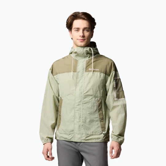 Zdjęcie produktu Kurtka przeciwwiatrowa męska Columbia Challenger II Windbreaker safari / stone green