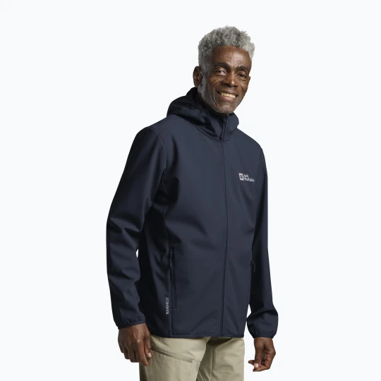 Zdjęcie produktu Kurtka softshell męska Jack Wolfskin Bornberg Hoody midnight sky Granatowy