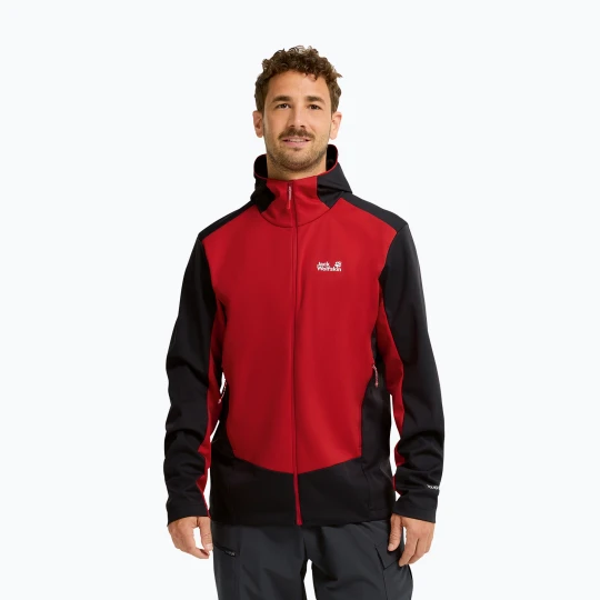 Zdjęcie produktu Kurtka softshell męska Jack Wolfskin Skyvail siren red
