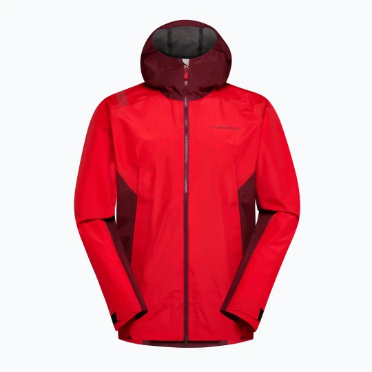 Zdjęcie produktu Kurtka przeciwdeszczowa męska La Sportiva Discover Shell mountain red / redwood
