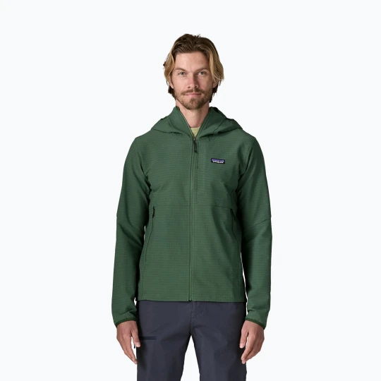 Zdjęcie produktu Kurtka softshell męska Patagonia R1 TechFace Hoody canopy green