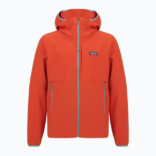 Zdjęcie produktu Kurtka softshell męska Patagonia R1 TechFace Hoody hot ember Pomarańczowy