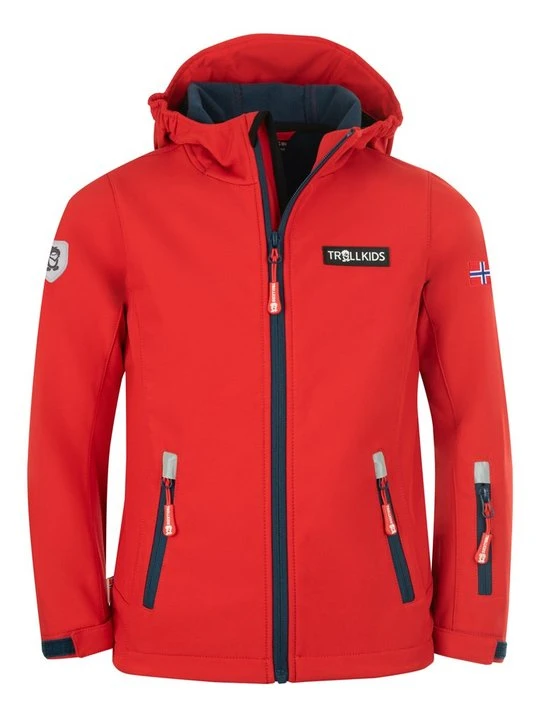 Zdjęcie produktu Kurtka Softshell Trollkids czerwony