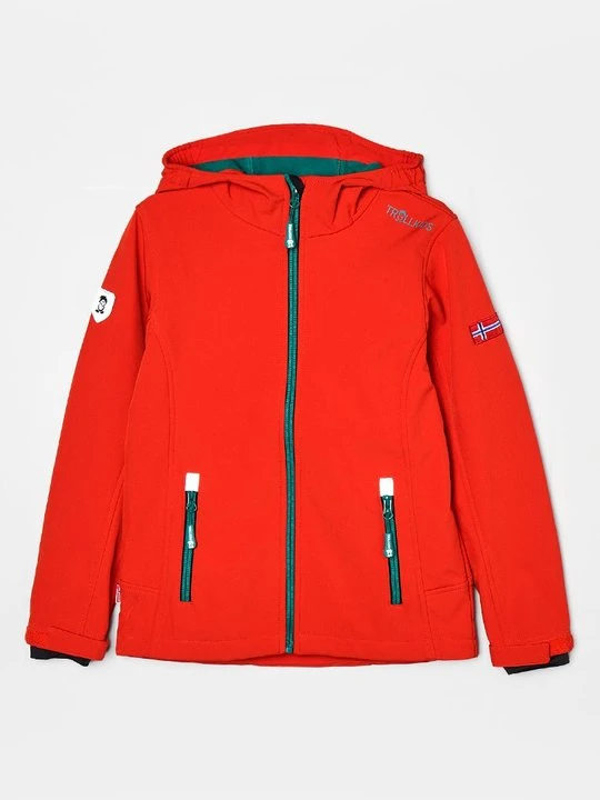 Zdjęcie produktu Kurtka softshell Trollkids czerwony