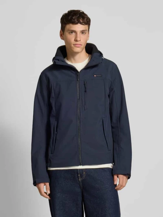 Zdjęcie produktu Kurtka softshell z kieszeniami zapinanymi na zamek błyskawiczny Superdry Ciemnoniebieski