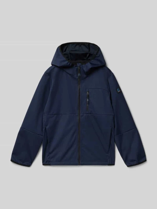 Zdjęcie produktu Kurtka softshell z wpuszczanymi kieszeniami i detalem z logo Killtec Granatowy