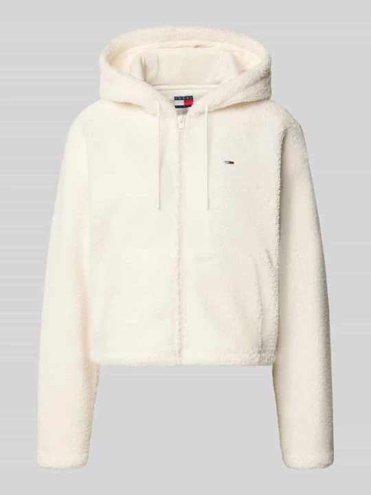 Zdjęcie produktu kurtka teddy o kroju regular fit z zamkiem błyskawicznym Tommy Jeans Biały