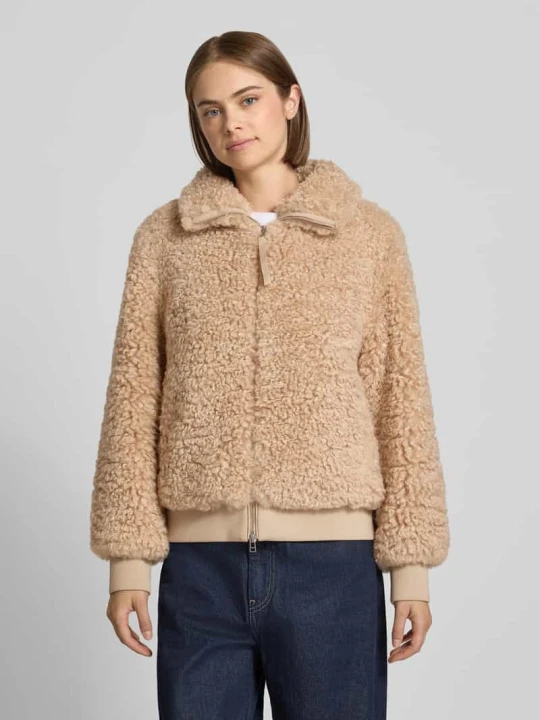Zdjęcie produktu kurtka teddy o kroju regular fit ze stójką Marc O'Polo Beżowy